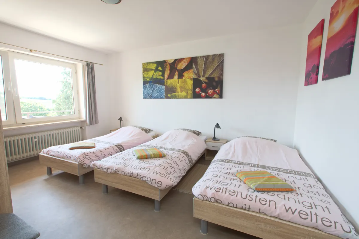 Slaapkamer in het naastgelegen aappartementenomplex Appartement 3