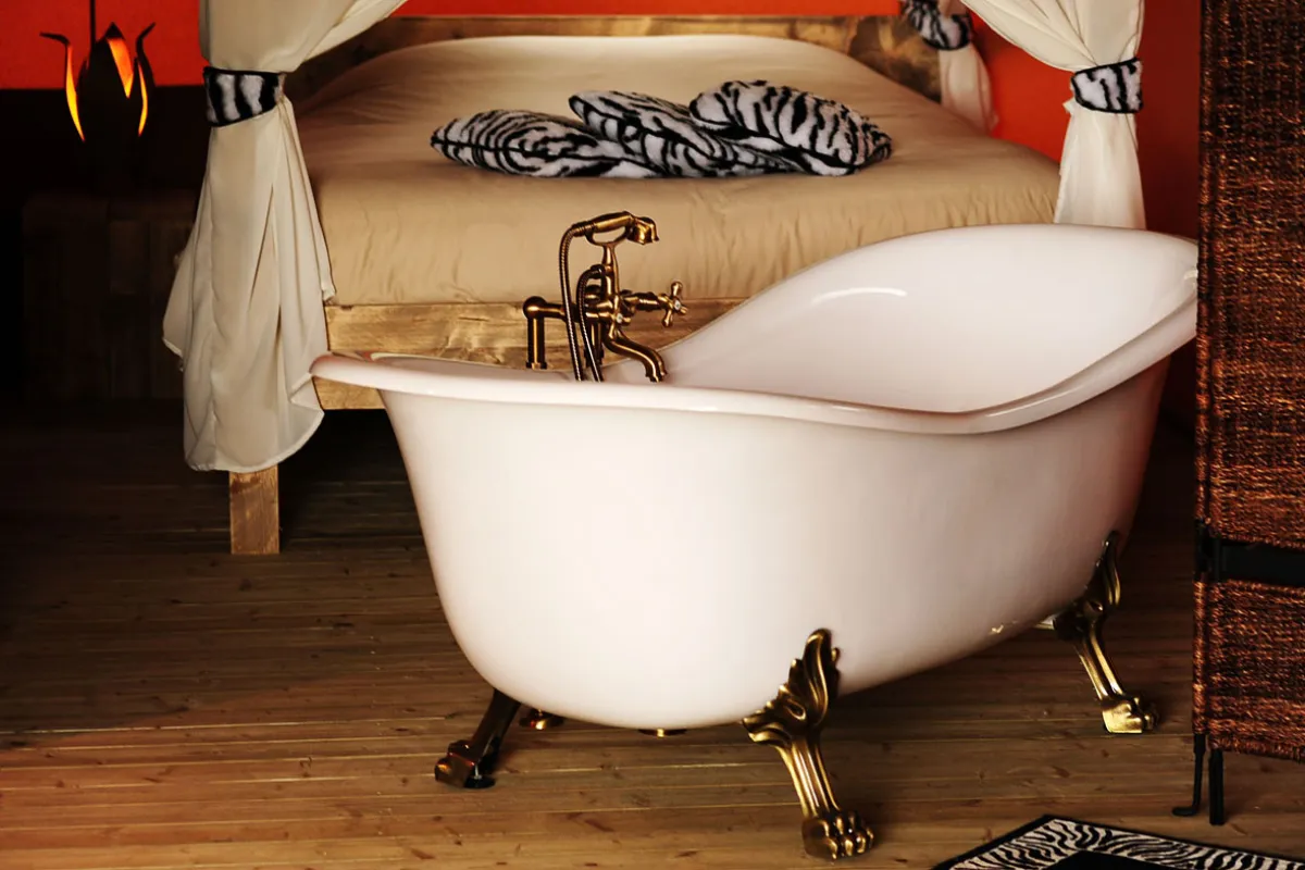 Luxe bad op pootjes