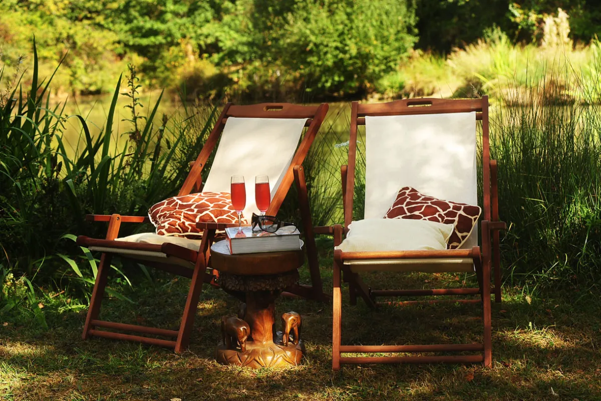 Relaxen in de tuin