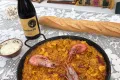 Een heerlijke pan paella (op verzoek beschikbaar(