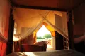 Het uitzicht vanuit het hemelbed